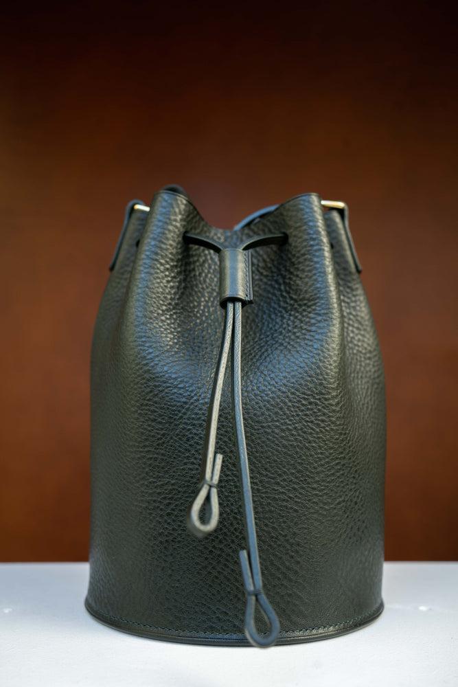 leather bucket bag, leather bag, leather purse, woman bag, leather handmade bag, handcrafted bag, swissmade bag, design bag